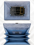 Bvlgari Serpenti Forever Top Handl Baby Blue & Silver Karung skin 2019 Holiday Collection