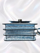Bvlgari Serpenti Forever Top Handl Baby Blue & Silver Karung skin 2019 Holiday Collection
